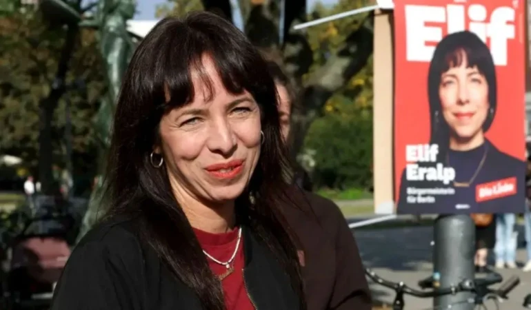 Berlin seçimlerinde Elif Eralp sürprizi! Sol Parti ilk sıraya çıktı