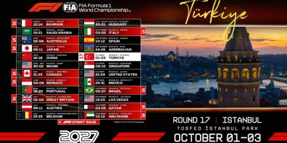 Formula 1 2027 Yarış tarihleri açıkladı: F1 Türkiye Grand Prix Ekim’de