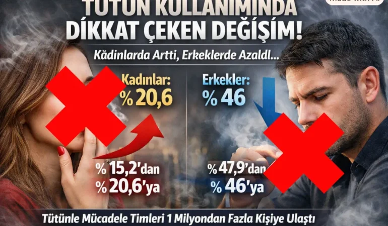 Türkiye’de Sigara Kullanımında Çarpıcı Değişim: Kadınlarda Arttı, Erkeklerde Düştü