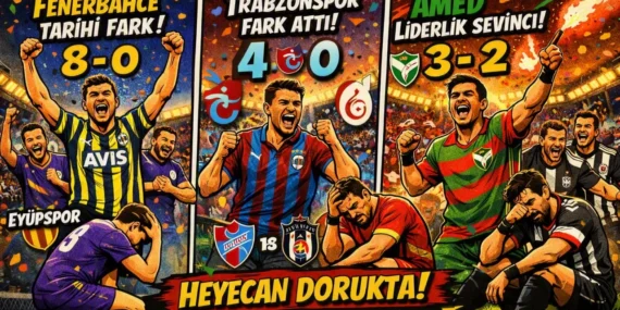 Süper Lig’de 6. Hafta sonuçları ve puan durumu: Amed Lider, Fenerbahçe’den tarihi skor