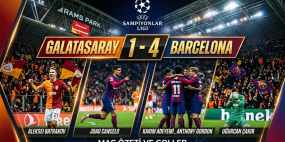 İyi Başladık Kötü Bitirdik: Galatasaray 1 Barcelona 4 (Şampiyonlar Ligi Maçı Özeti)