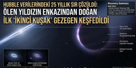 Ölen Yıldızın Küllerinden Yeni Gezegen Doğdu!
