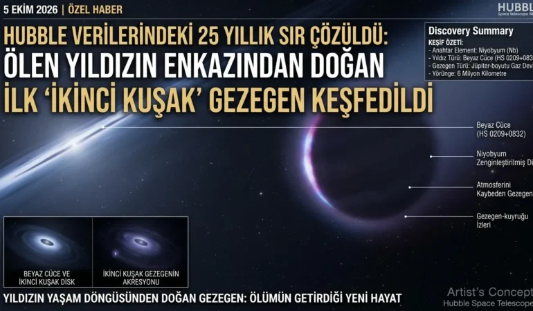 Ölen Yıldızın Küllerinden Yeni Gezegen Doğdu!