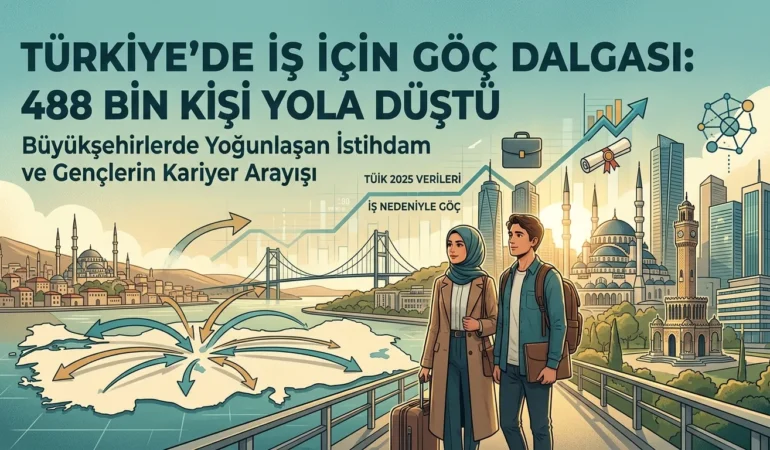 TÜİK 2025 Göç Verilerine Göre Yüz Binlerce Kişi İş İçin Şehir Değiştirdi