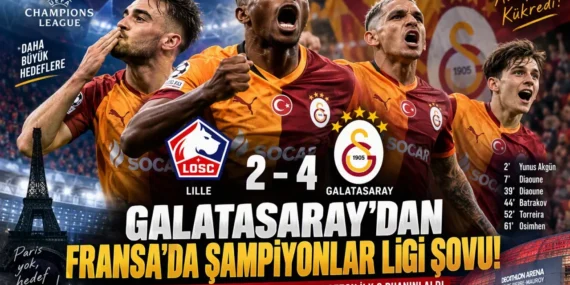 Aslan’ın Şampiyonlar Ligi Şovu! Lille’i 4 Golle Geçen Galatasaray İlk 3 Puanını Aldı